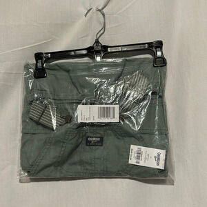 NWT OshKosh B'Gosh green overall shorts size 4T